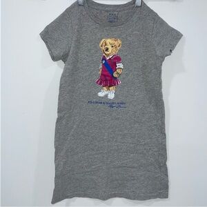 Polo by Ralph Lauren Girls Tee Dress with Bear